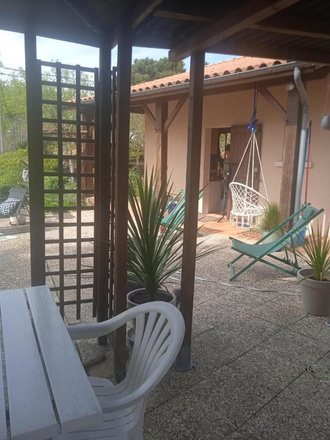 Maison Au Dessus Du Lac De Biscarrosse Bagian luar foto